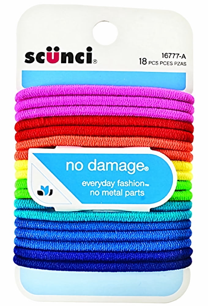 Scunci no Damage Elastic Hair Bands Multi-Colored (Pack of 14)