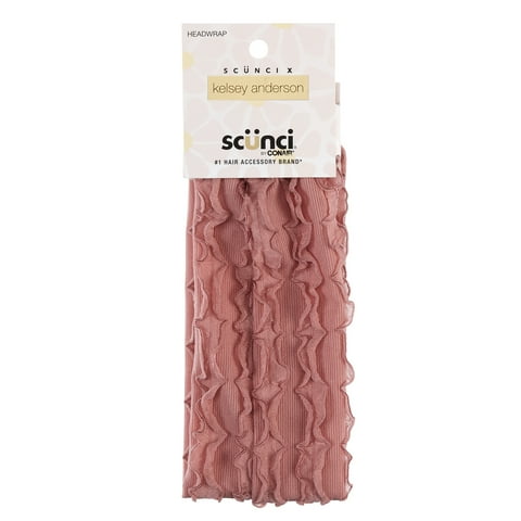 x Kelsey Anderson Wide Textured Headwrap Headband, Pink, 1 count