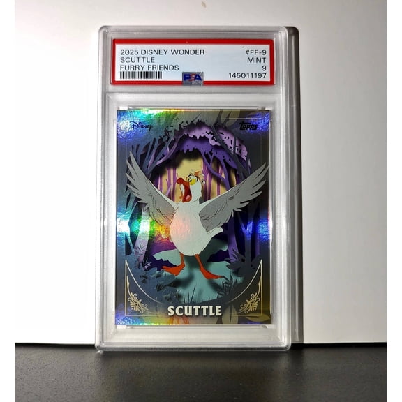 Scuttle 2025 Topps Disney #FF-9 Furry Friends Card The Little Mermaid PSA 9 MT