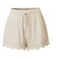 thumbnail image 1 of Scvgkk Women's Hollow Out Elastic Waist Shorts, 1 of 2