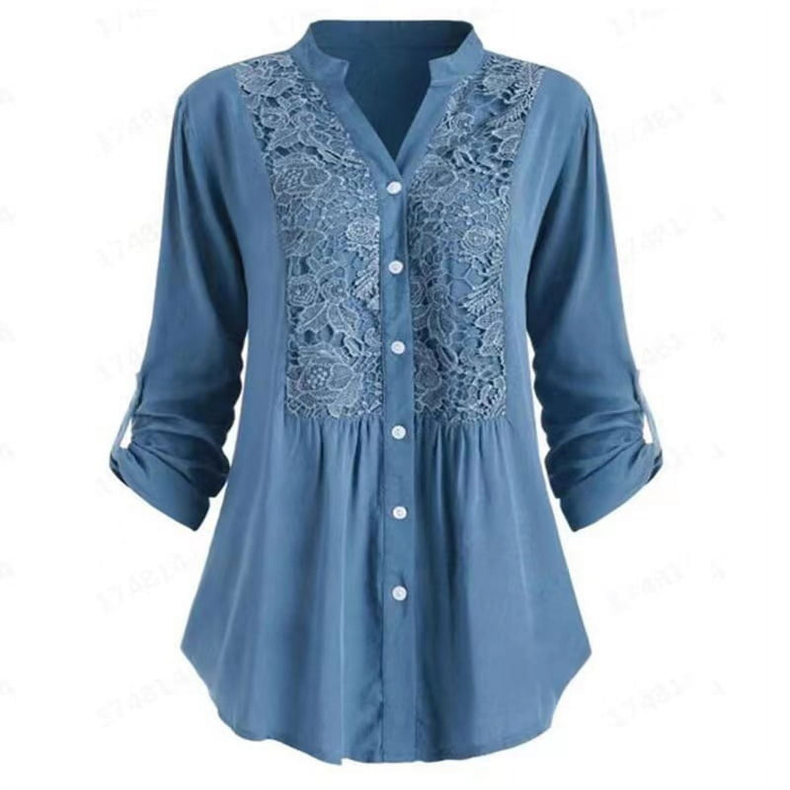 Blouse Tunic M&S Indigo Manches Bouffantes 3/4 Mauve Floral - Taille 10