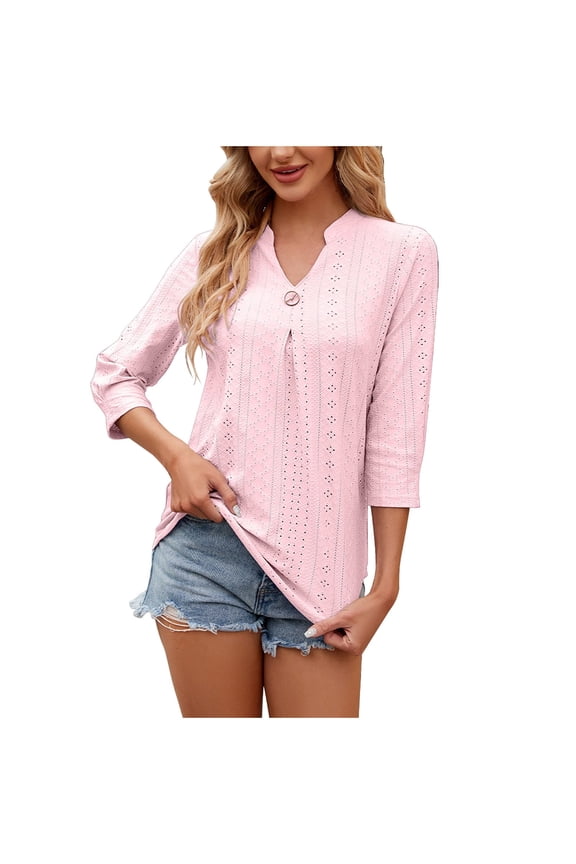 Business Casual for Women Trendy Womens Summer Fashion Going Out Tops Ladies Blouses Dressy Casual Short Sleeve Loose Lightweight