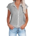 thumbnail image 1 of Scyoekwg Women's Clothing Summer Trendy Womens Going Out Outfits Short Sleeve Tops Womens Summer Fashion Loose Ladies Blouses Dressy Casual Comfy Clothes, 1 of 6