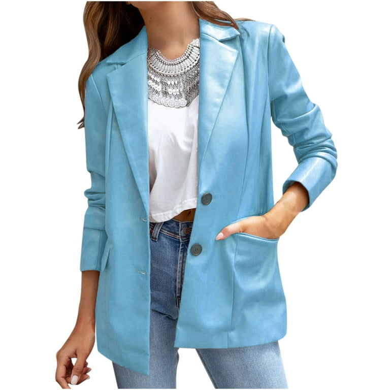 Casual Solid Color Buttons Turndown Collar Outerwear Casual Solid Color Buttons Turndown Collar Outerwear