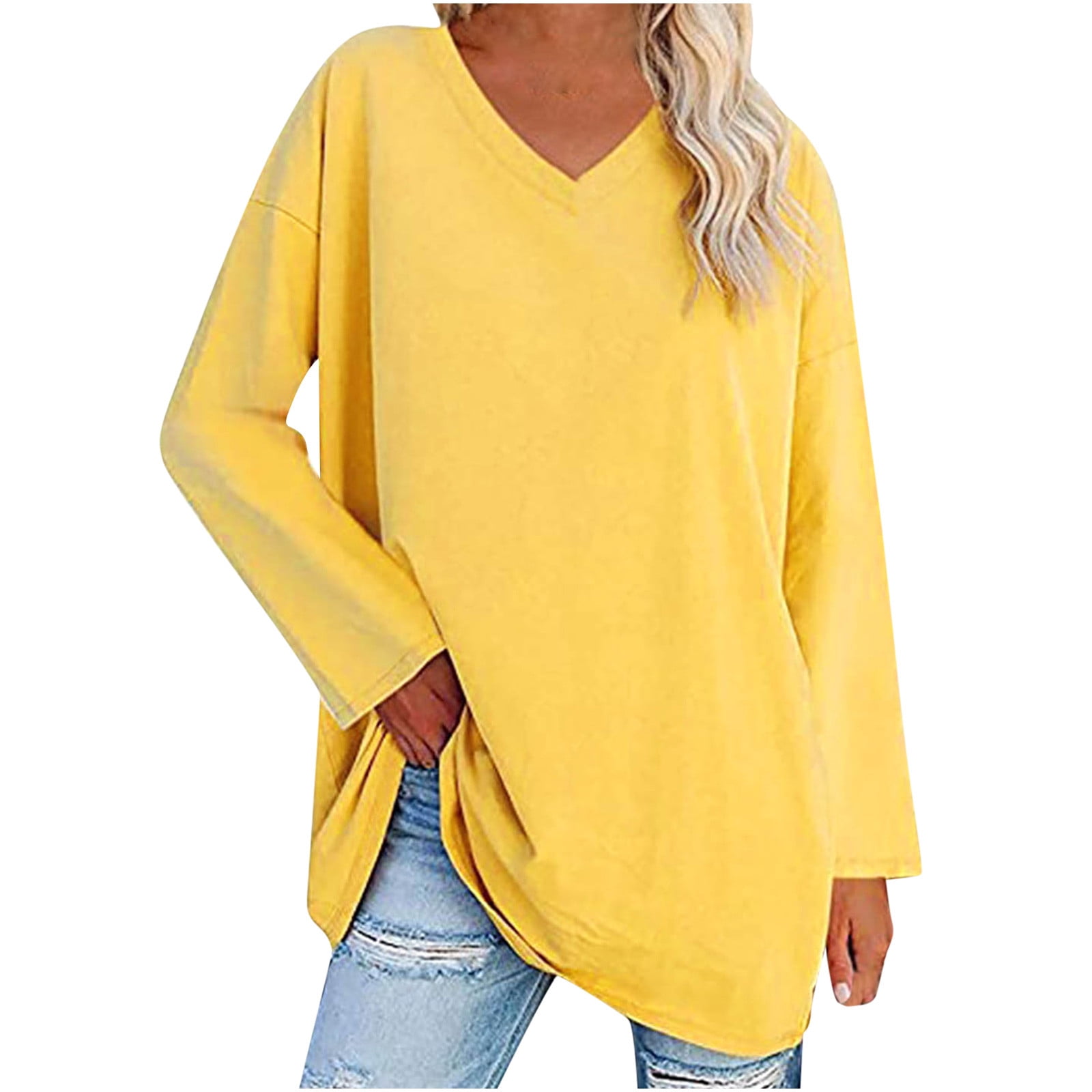 Scyoekwg Fall Shirts for Women 2022 Long Sleeve Shirts Daily Shirts