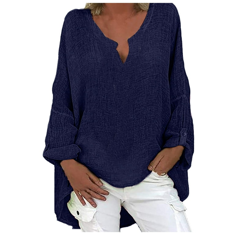 https://i5.walmartimages.com/seo/Scyoekwg-Fashion-Tops-Women-2022-Plus-Size-Long-Sleeve-Shirts-Casual-Solid-Color-V-Neck-Oversized-T-Loose-Fit-Blouses-Leggings-Navy-XL_48d66326-5a73-443b-9001-db1773dea4a4.97f95e60105e199b4e98c2c9e5b15638.jpeg?odnHeight=768&odnWidth=768&odnBg=FFFFFF