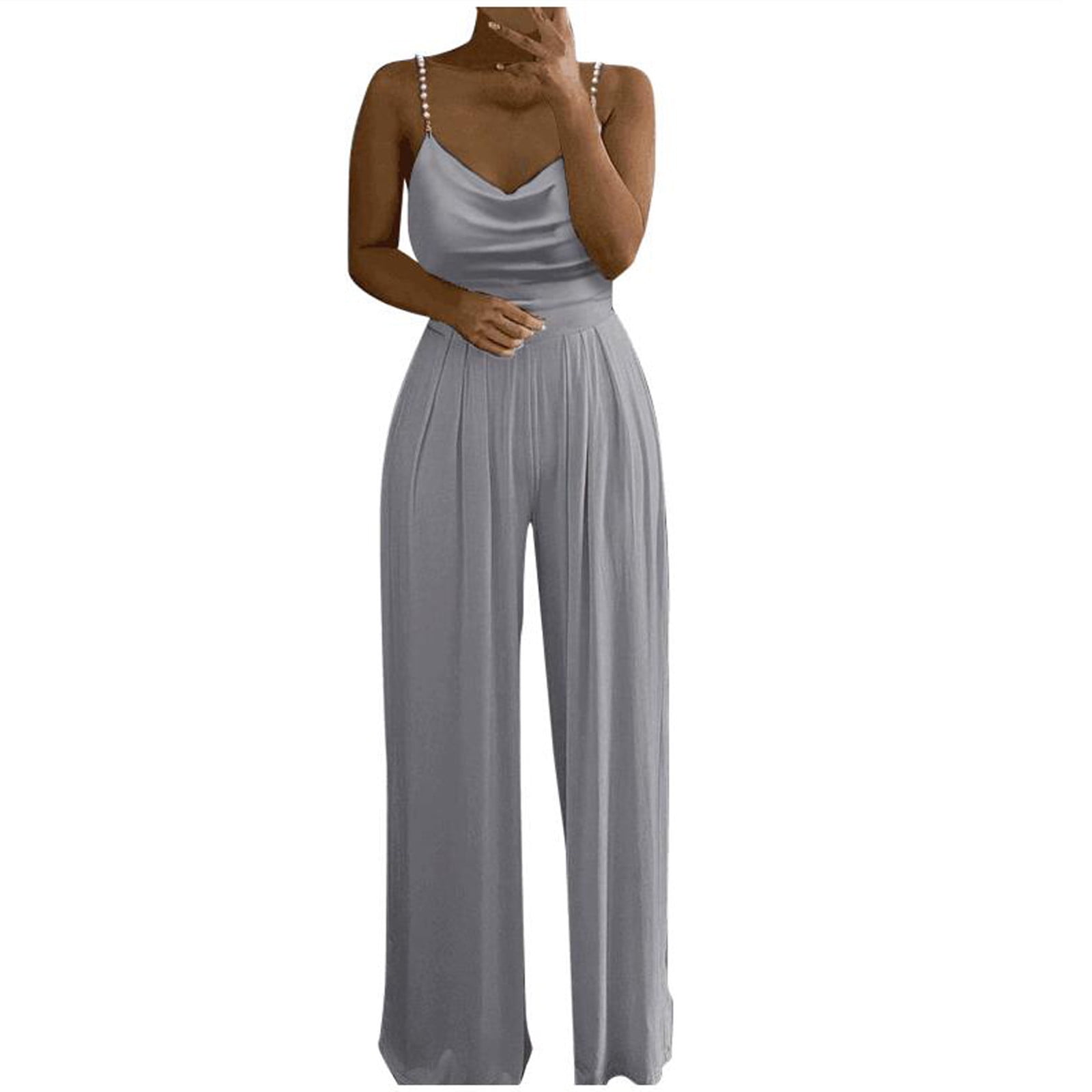 Formal grey sales jumpsuit