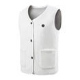 thumbnail image 1 of Scyoekwg Heated Body Warmer for Women Heated Fleece Vest with 16 Heating Zones USB Rechargeable Heated Waistcoat Solid Color Outwear (White,XXXXL), 1 of 8