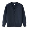 thumbnail image 1 of Scyoekwg Infants Toddler Baby Girls Boys Sweater Cardigan Solid Color Button Long Sleeve Cardigan Coats Casual Comfy Coats (Navy,18 Months), 1 of 5