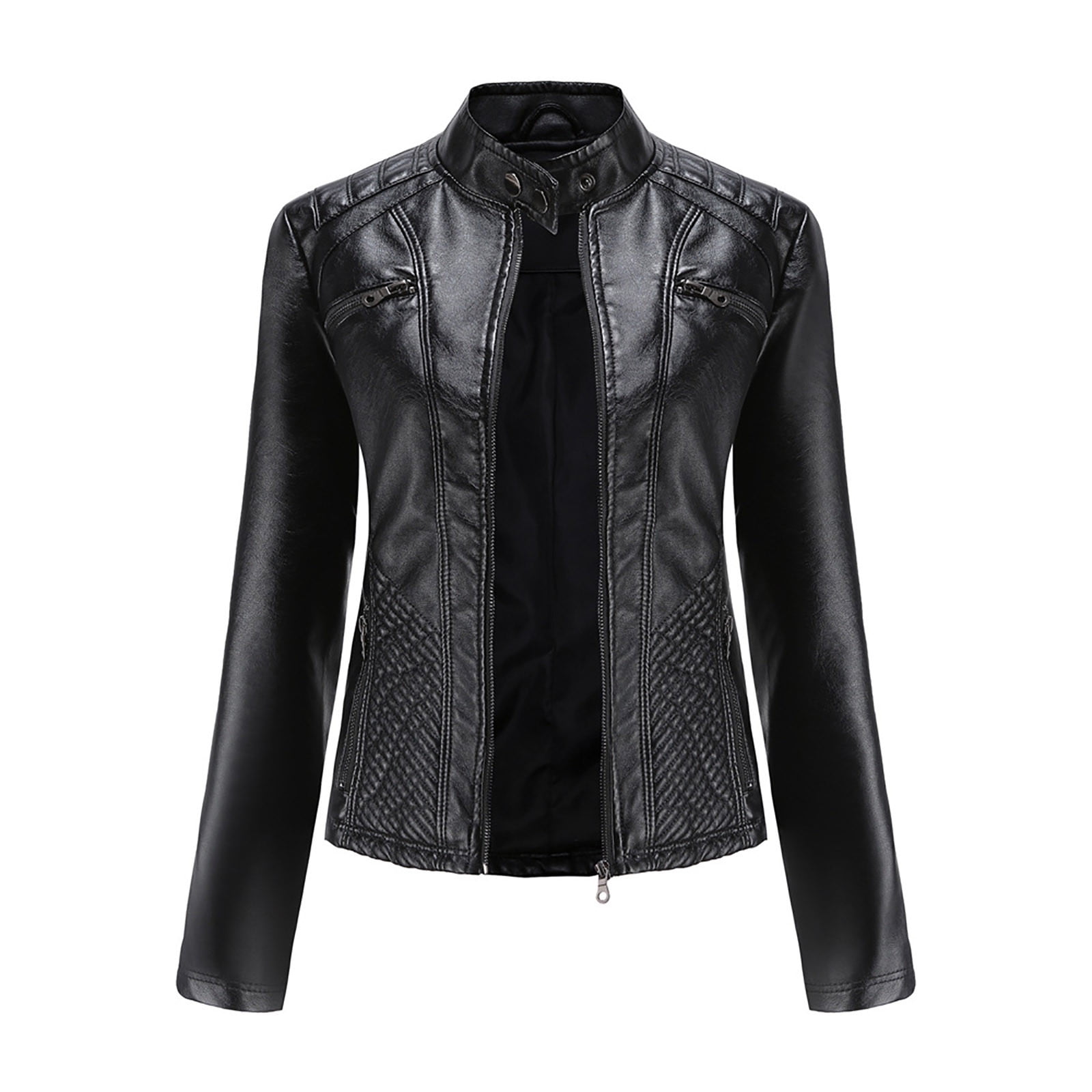 Thin leather hotsell jacket womens