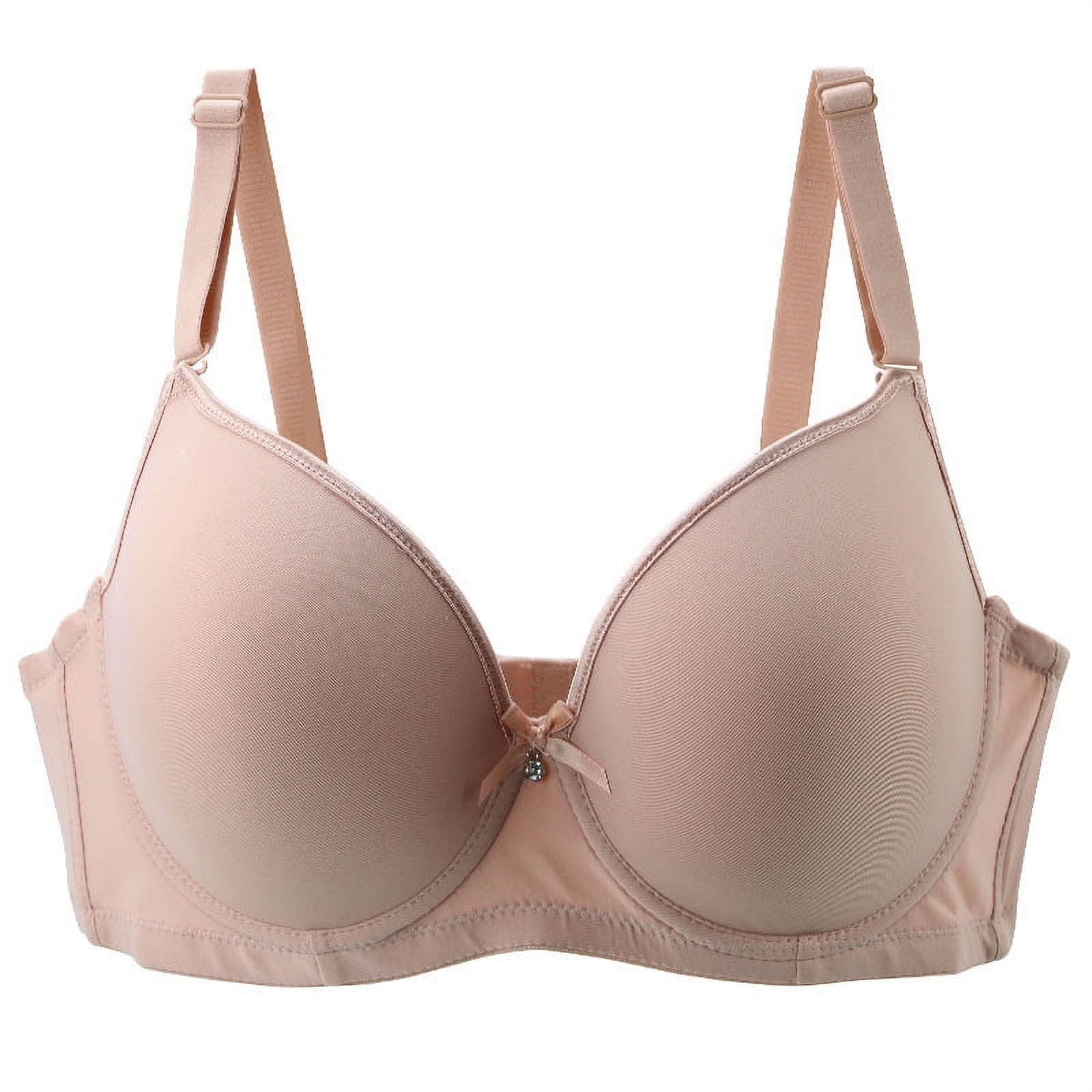 Sports Bras for Women Adjustable Straps Sexy Push up Lace Bras Seamless  Super Soft Tank Top Gathering Bras Underwire Beige at  Women's  Clothing store