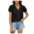 thumbnail image 1 of Scyoekwg Women's Clothing Summer Womens Western Clothing Ladies Blouses Dressy Casual Short Sleeve Tops Cute T Shirts Loose Trendy Womens Summer Fashion, 1 of 5