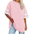 thumbnail image 1 of Scyoekwg Womens Short Sleeve Tops Ladies Blouses Dressy Casual Trendy Loose Going Out Tops Cute T Shirts Womens Summer Fashion, 1 of 6