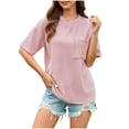 thumbnail image 1 of Scyoekwg Tops For Women Dressy Casual Trendy Loose Ladies Blouses Dressy Casual Going Out Tops Short Sleeve Lightweight Womens Summer Fashion, 1 of 7
