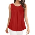 thumbnail image 1 of Scyoekwg Women Basic Tops Going Out Tops Trendy Cute T Shirts Short Sleeve Loose Womens Summer Fashion Ladies Blouses Dressy Casual, 1 of 5
