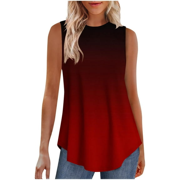 Scyoekwg Work Out Tank Tops Womens Sleeveless Going Out Top Lightweight Trendy Ladies Blouses Dressy Casual Womens Summer Fashion Loose