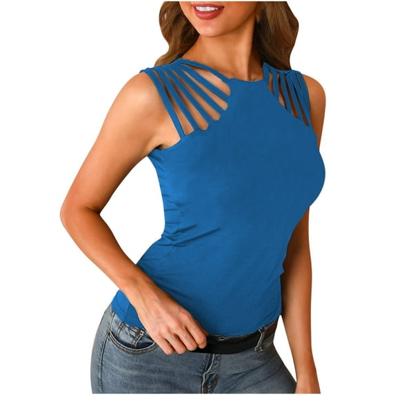 Scyoekwg Hawaiian Tank Tops for Women Sleeveless Womens Going Out Outfits Womens Summer Fashion Loose Tops Comfy Clothes Trendy Ladies Blouses Dressy Casual