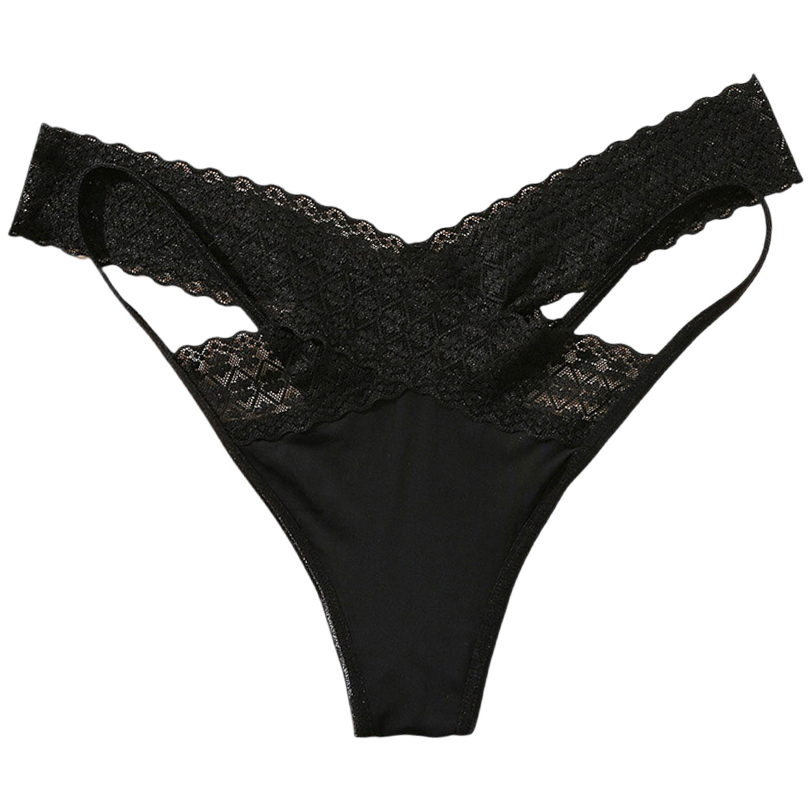 Scyoekwg Thongs for Women Sexy Sreathable Mesh Thong Low Waisted Lace