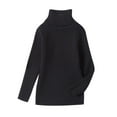 thumbnail image 1 of Scyoekwg Toddler Boys Girls Knit Turtleneck Sweater Fall Winter Warm Sweater Soft Solid Color Long Sleeve Pullover Sweater (Black,12-18 Months), 1 of 4