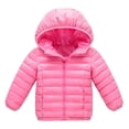 thumbnail image 1 of Scyoekwg Toddler Boys Girls jackets Winter Lightweight Down Jacket Long Sleeved Hooded Warm jacket (Pink,9-10 Years), 1 of 3