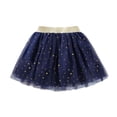 thumbnail image 1 of Scyoekwg Tulle Tutu Skirts for Toddler Girls Toddler Girls Cute Party Dance Solid Color Net Yarn Sequins Stars Tulle Navy 9-10 Years, 1 of 6