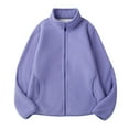 thumbnail image 1 of Scyoekwg Winter Jacket for Women Zipper Double-sided Fleece Jacket Thickened Winter Warm Coats Lnterior Pocket Outwear Long Sleeve Casual Solid Color Outerwear (Beige,M), 1 of 7