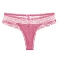 thumbnail image 1 of Scyoekwg Women'S Thong Panties Breathable Underwear Comfortable Briefs Solid Color Soft Cheeky Panties Lace Briefs Hollow Out Underpants Underpants Pink M, 1 of 6