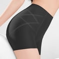 thumbnail image 1 of Scyoekwg Women's Boyshort Underwear Stretch Solid Color Safety Panties Breathable Mid‑Waist Ladies Briefs For Daily Wear (Black,L), 1 of 8