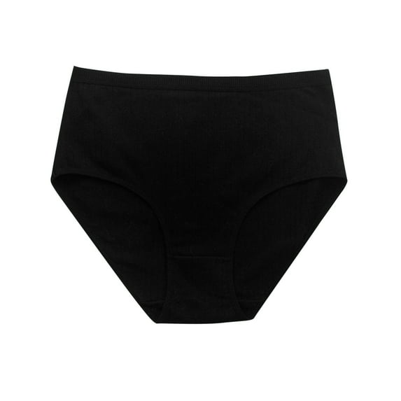 Scyoekwg Women's Cotton Underwear Hipster Panties Knickers Stretchy Comfort High Waisted Underwear Bikini Underwear Underpants(Black,M)