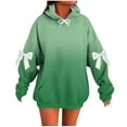 thumbnail image 1 of Scyoekwg Women's Gradient Hoodies Pullover Casual Comfy Oversized Sweatshirts Cute Long Sleeve Loose Going Out Tops Pullover (Mint Green,XXXXL), 1 of 5