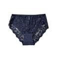 thumbnail image 1 of Scyoekwg Women's Panties Side Floral Lace Ladies Underwear Soft Breathable Stretch Briefs For Daily Casual Wear (Navy,XXXL), 1 of 5