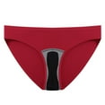thumbnail image 1 of Scyoekwg Women's Underwear Mid Waisted Hipster Panties Menstrual Leak Proof Menstrual Panties Cotton Women's Physiological Underpants Ladies Underpants Solid Color Briefs(Wine,XXL), 1 of 8
