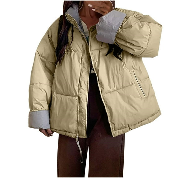 Scyoekwg Womens Coats Plus Size Winter Button Pockets Retro Thicken Warm Coat Top Outwear Loose Long Sleeve Winter Warm Jackets Solid Color Casual Outerwear (Army Green,XL)