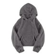 thumbnail image 1 of Scyoekwg Womens Fleece Hoodies Winter Warm Hoodies Long Sleeve Hooded Sweatshirts Soft Comfy Fall Outfits with Pocket (Gray,XXL), 1 of 5