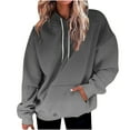 thumbnail image 1 of Scyoekwg Womens Oversized Hoodies Loose Fit Hooded Sweatshirts Long Sleeve Drawstring Hoodies Gradient Fall Pullover Tops with Pocket (Gray,M), 1 of 4