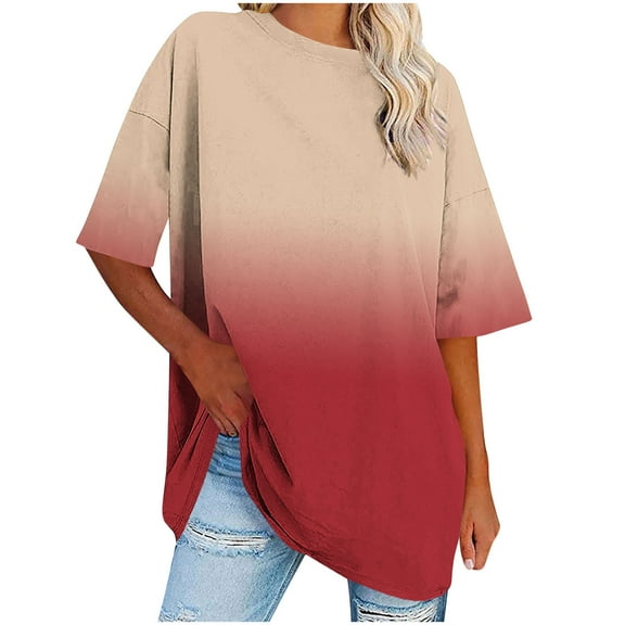 Scyoekwg Womens Summer Tops Trendy Womens Going Out Outfits Ladies Blouses Dressy Casual Comfy Clothes Womens Summer Fashion Short Sleeve Tops Loose