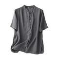 thumbnail image 1 of Scyoekwg Womens Summer Tops Short Sleeve Womens Summer Fashion Cute T Shirts Trendy Ladies Blouses Dressy Casual Going Out Tops Loose, 1 of 3