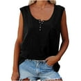 thumbnail image 1 of Scyoekwg Work Out Tank Tops Womens Sleeveless Ladies Blouses Dressy Casual Trendy Womens Western Clothing Basic Tank Tops Womens Summer Fashion Loose, 1 of 6