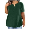 thumbnail image 1 of Scyoekwg Womens Summer Fashion Loose Comfy Clothes Womens Summer Fashion Shirt Women's Shirts Casual Ladies Blouses Dressy Casual Short Sleeve Tops, 1 of 5