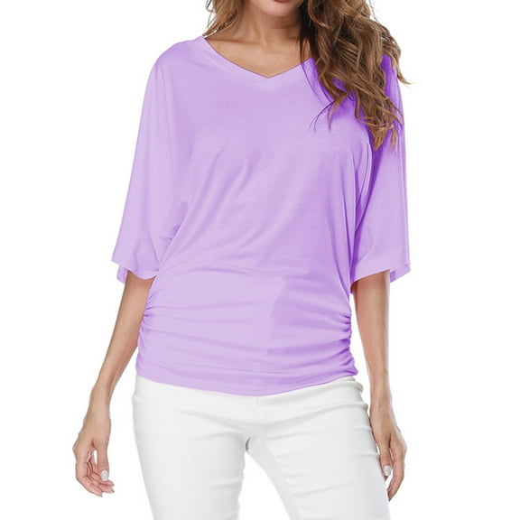 Scyoekwg Casual Womens Tops Short Sleeve Loose Ladies Blouses Dressy Casual Womens Summer Fashion Cute T Shirts Trendy Going Out Tops