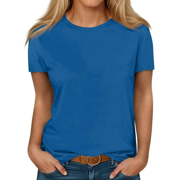 Scyoekwg Womens Dressy Blouses Womens Summer Fashion Women's Shirts Casual Ladies Blouses Dressy Casual Short Sleeve Tops Comfy Clothes Loose Shirt