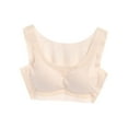 thumbnail image 1 of Scyoekwg Womens Underwear Breathable Mind Sleep Underwear Plus Big-Size Comfort Sports Vest Bra Without Steel Ring Sports Bra Beige M, 1 of 9