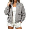 Drop Fit Scyoekwg Womens Zip Up Hoodies Stand Collar Sweatshirts Jacke Cargo ...