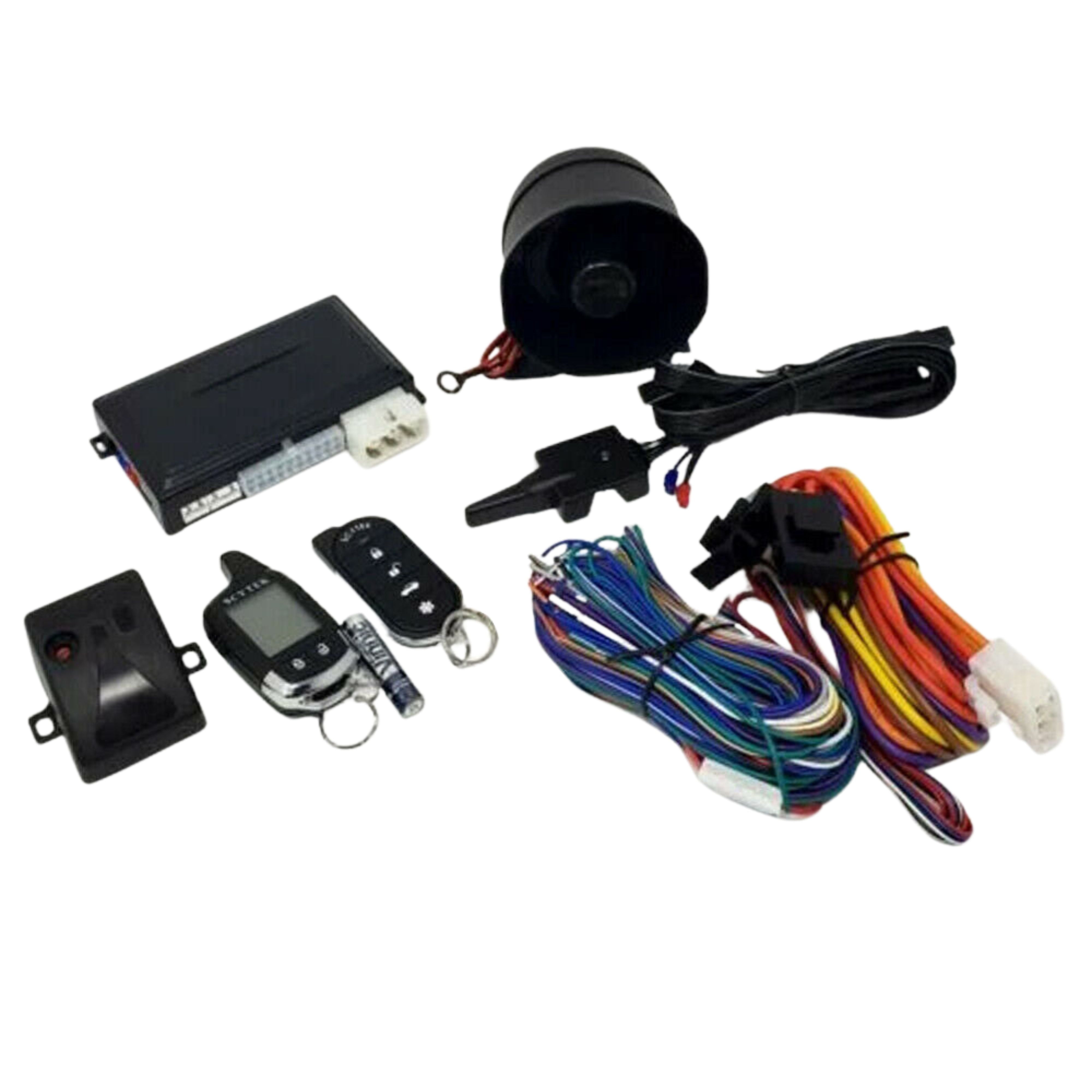 Scytek Car Alarm Security System Keyless Entry 2 Way LCD Remote Start