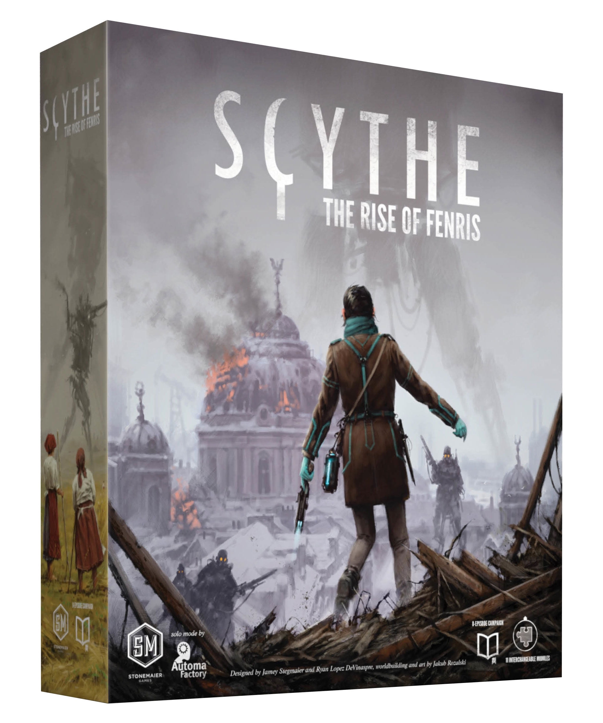 Scythe: The Rise of Fenris Expansion with Miniatures and Tokens