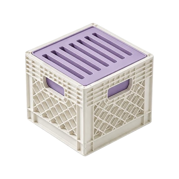 Sd Card Case, Milk Crate Sd Card Holder, Compact 8 Slot Memory Card Organizer for Sd Sdhc Sdxc Cards, Portable Camera Card Storage Case for Desk Setup, Travel, Photography Gear and Workspace