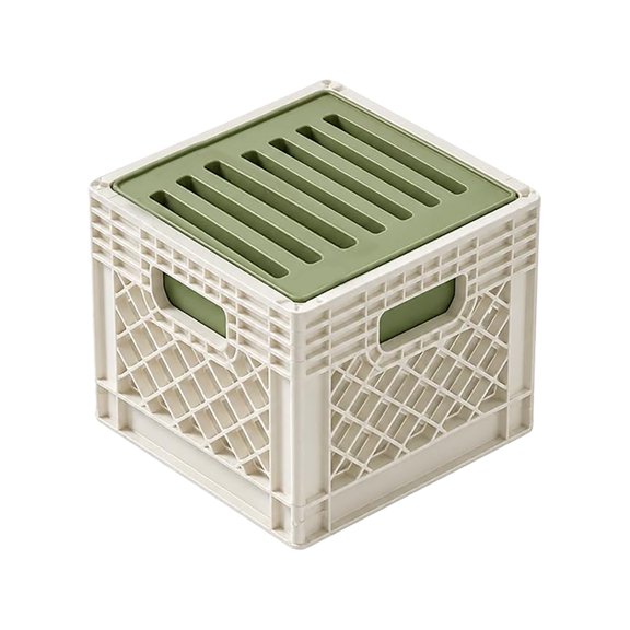 Sd Card Case, Milk Crate Sd Card Holder, Compact 8 Slot Memory Card Organizer for Sd Sdhc Sdxc Cards, Portable Camera Card Storage Case for Desk Setup, Travel, Photography Gear and Workspace