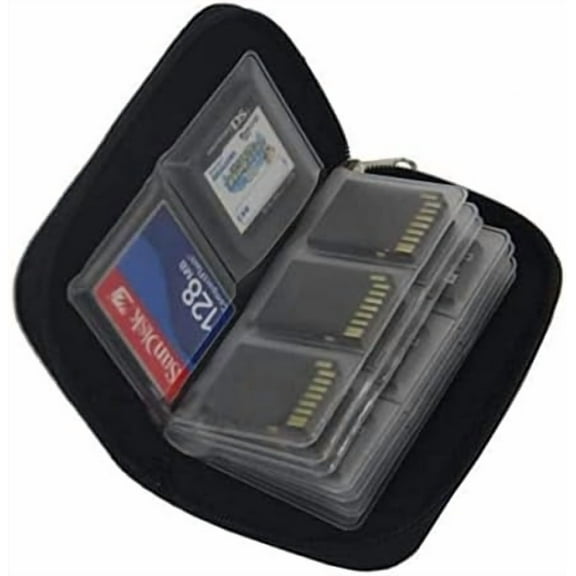 Sd Card Case SDHC MMC CF Micro SD Memory Card Storage Carrying Zipper Pouch Case Protector Holder Wallet