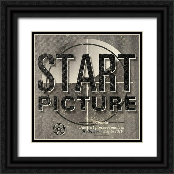Sd Graphics Studio 15x15 Black Ornate Wood Framed with Double Matting Museum Art Print Titled - Picture Start