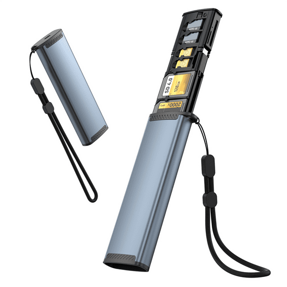 Sd/Tf3.0 High-Speed Typec Aluminum Portable Storage Card Reader